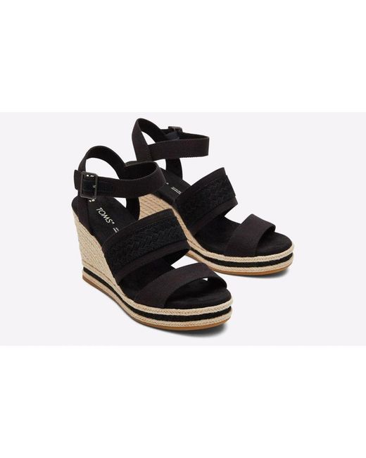 TOMS Black Madelyn Sandals