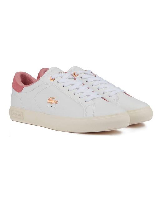 Lacoste White Powercourt Trainers