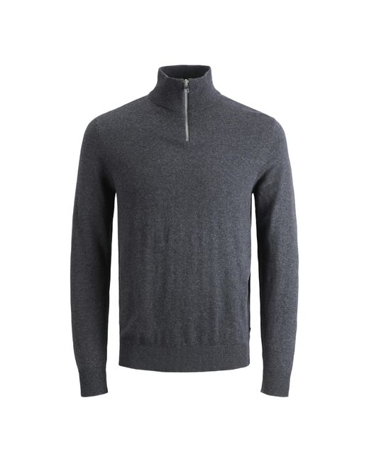 Jack & Jones Trui Emil Knit Half Zip in het Gray voor heren