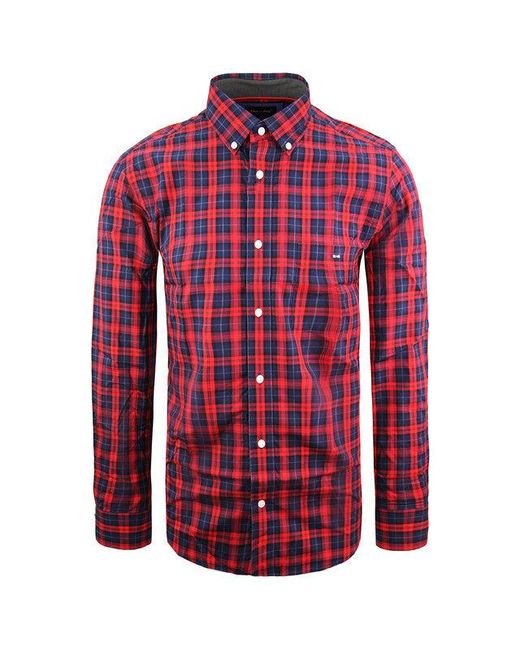 Eden Park Red Regular Oxford Shirt for men