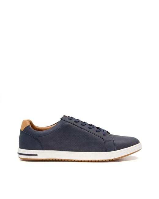 Dune Blue Wf Tezzy Wide Fit Trainers for men