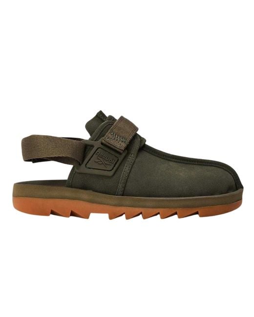 Reebok Green Adult Beatnik Sueded Sandals (Army)