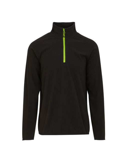 Regatta Black Navigate Half Zip Fleece /Lime) for men