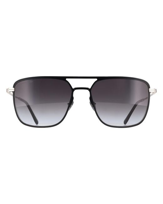 Lacoste Black Aviator L242Se Metal for men