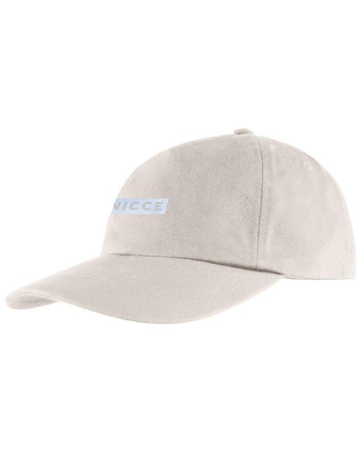 Nicce London White Adjustable Graphic Logo Nevas Cap 0335 W059 0367 Cotton for men
