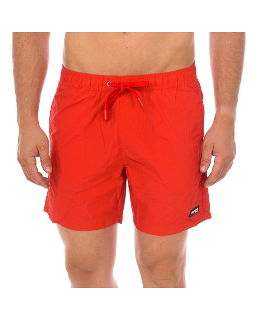 Supreme Red Caicos Print Boxer Swimsuit Cm-30055-Bp for men