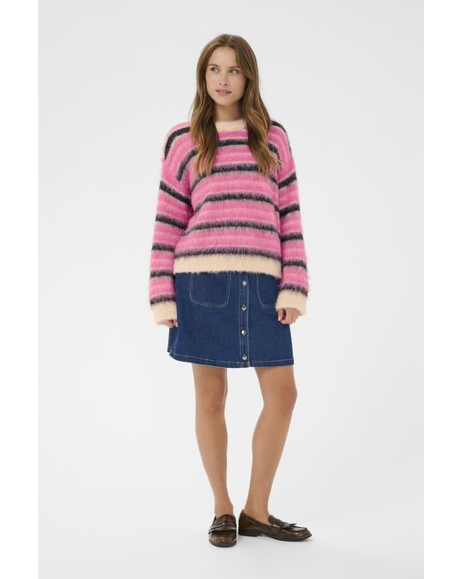 Saint Tropez Pullover Olmasz Pullover Regular Fit in het Red