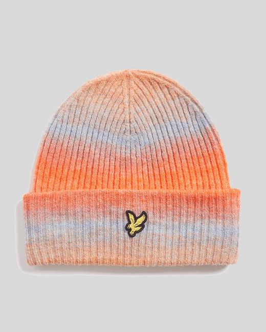 Lyle & Scott Orange Ombre Beanie