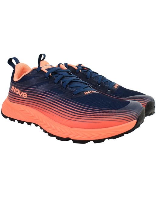 Inov-8 Blue Trailfly Speed /Coral Running Shoes