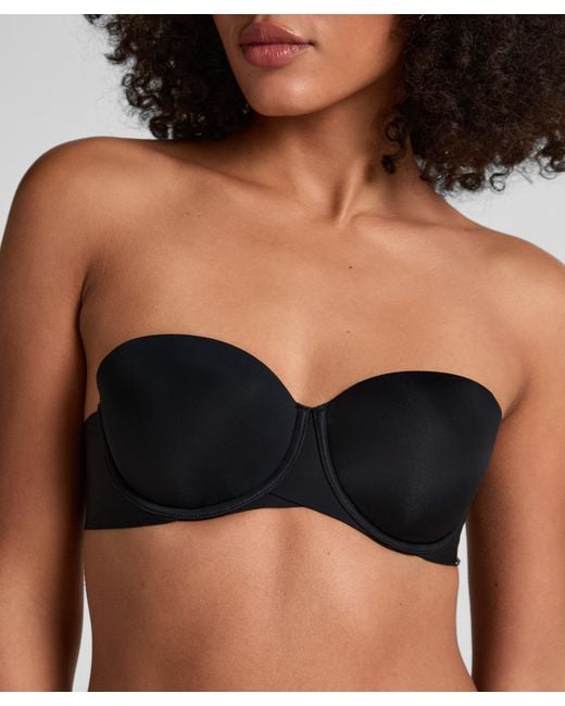 Hunkemöller Black Jane Padded Strapless Underwired Bra