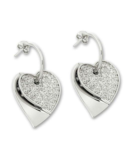 Orphelia Metallic 925 Sterling Drop Earrings