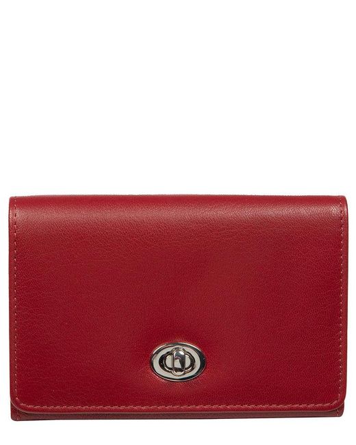 NiNa Amora Red 'Adriana' Leather Purse