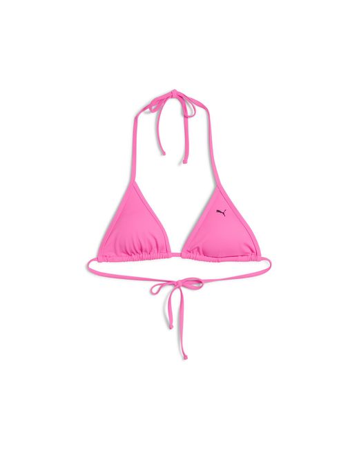 PUMA Pink Swim Triangle Bikini Top