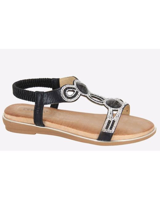 Cipriata Black Desia Sandals