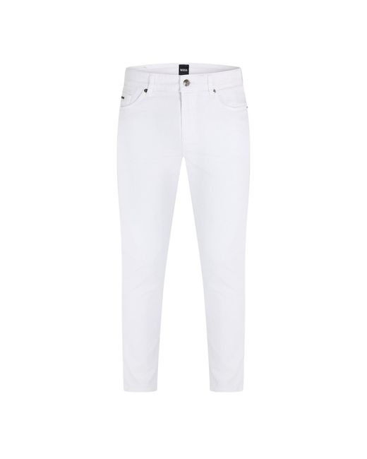 Boss White 1 10219932 02 Slim Fit Jeans for men