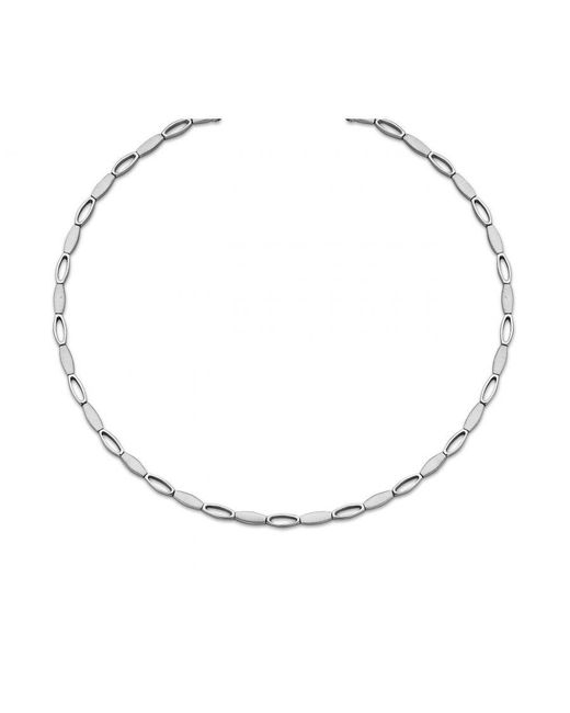 Orphelia White 925 Sterling Set: Chain + Bracelet