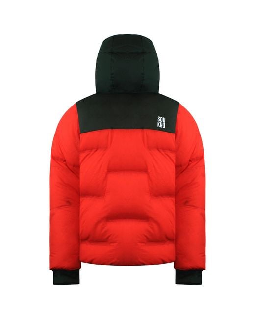 The North Face Red Soukuu Cloud Down Nupste Jacket Nylon for men