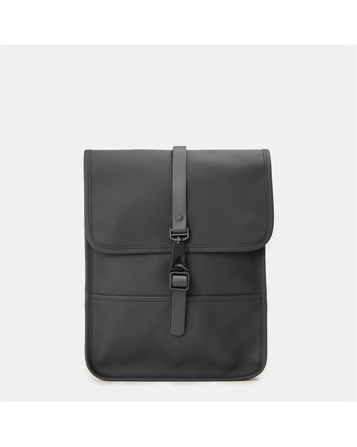 Rains Gray Accessories Rectangle Shape Rucksack With Stitched Detail