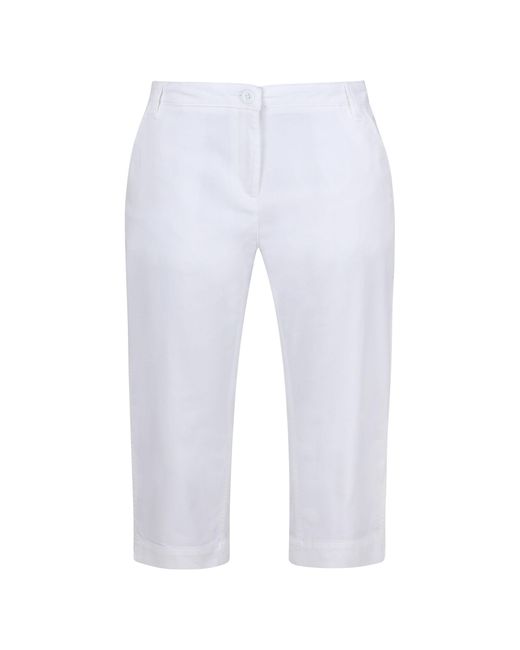 Regatta White Ladies Bayletta Capri Trousers
