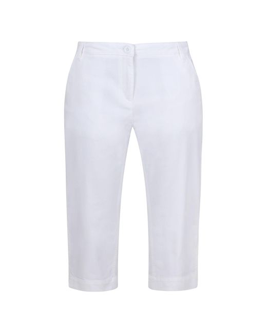 Regatta White Ladies Bayletta Capri Trousers
