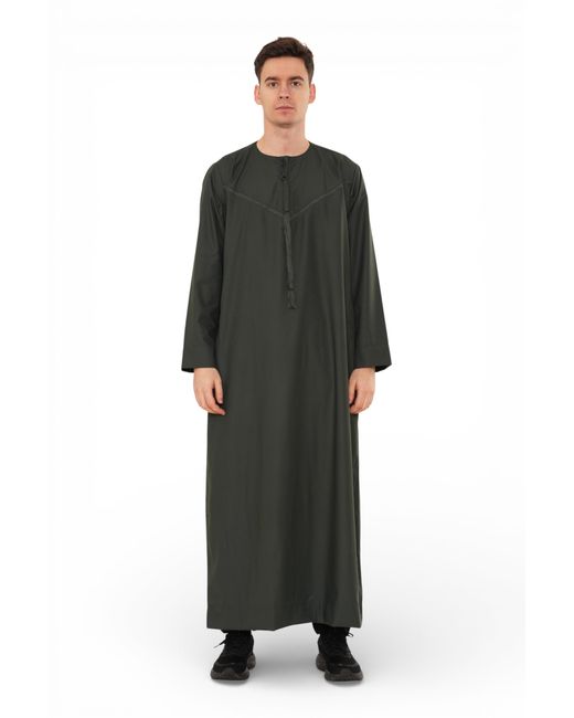 Thobez Black Ramadan Eid Moroccan Jubba Robe Djellaba Thobe for men