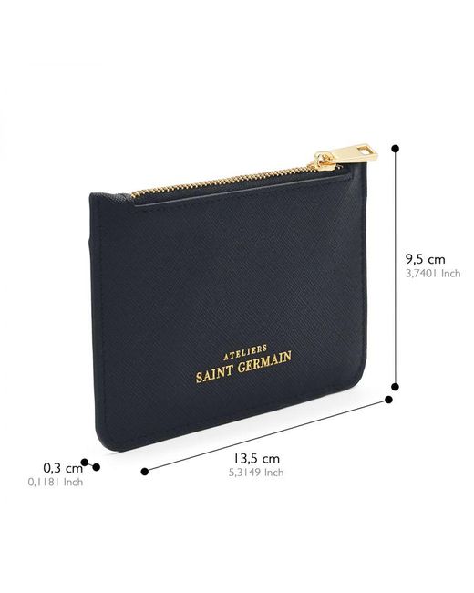 Ateliers Saint Germain Black Zipped Wallet