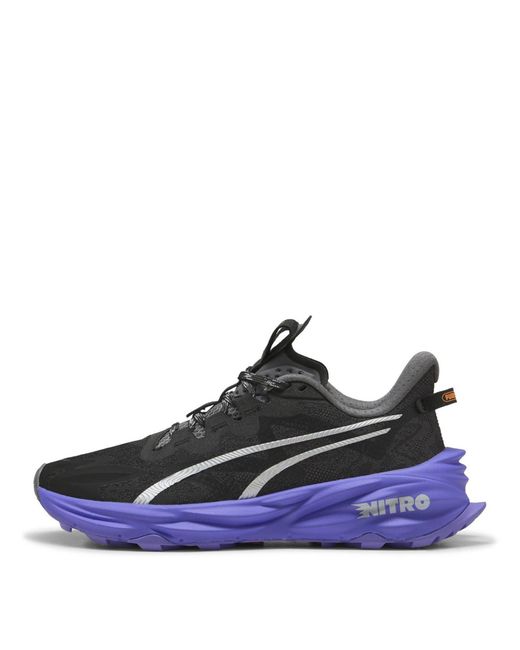 PUMA Blue Fast Trac Nitro 3 Wns Trail Running Shoes