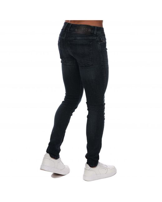 DIESEL Sleenker-x Skinny Jeans in Black for Men | Lyst UK