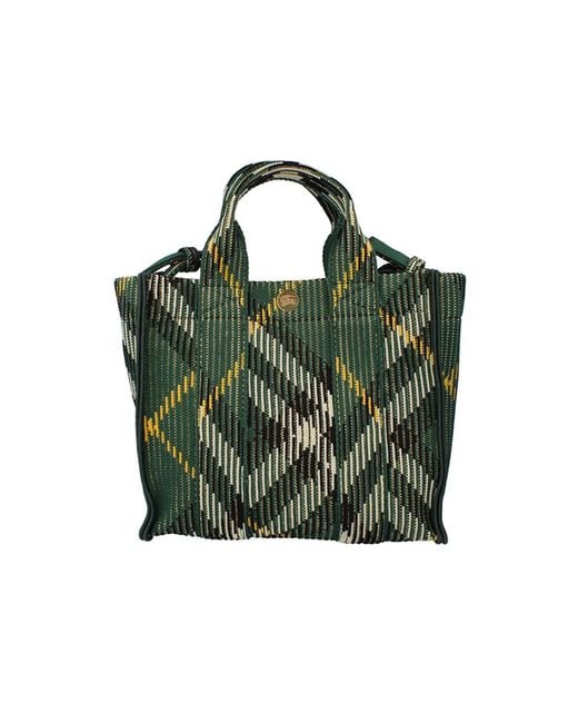 Burberry Green Mini Knitted Tote