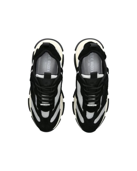 Steve Madden Black Suede Possess Sneakers for men