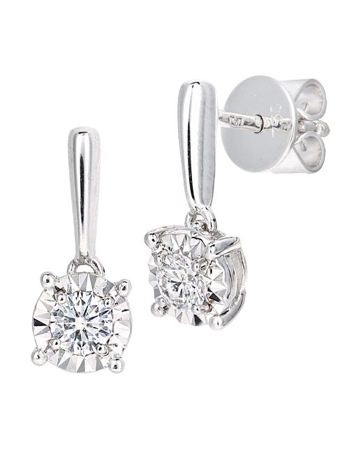 DIAMANT L'ÉTERNEL White 18Ct Earrings With 0.24Ct Diamond