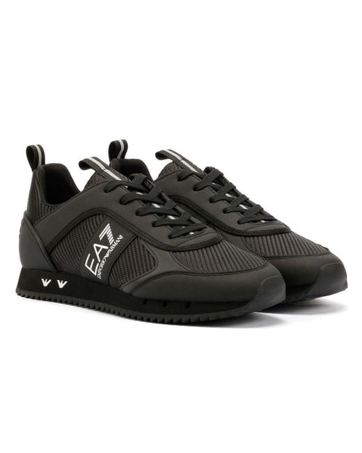 EA7 Black Carbon Trainers for men