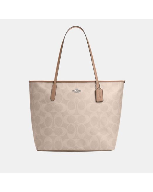 COACH Natural Large City Tote