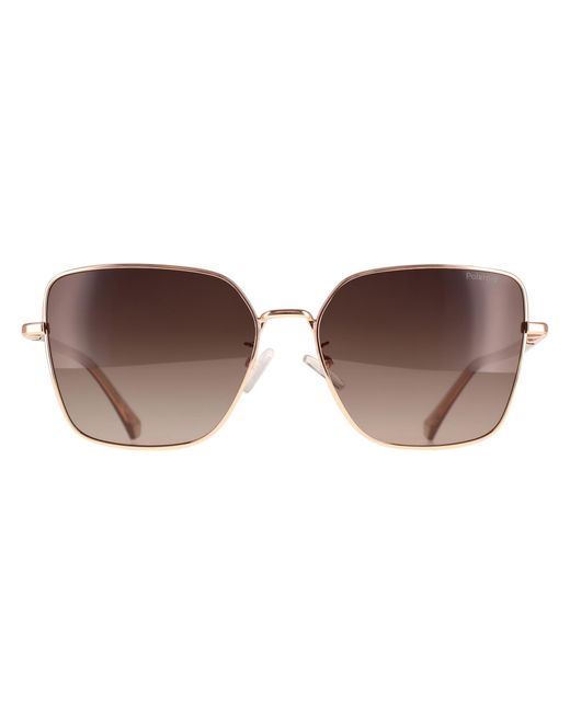 Polaroid Brown Square Copper Gradient Polarized Pld 4193/G/S/X Metal