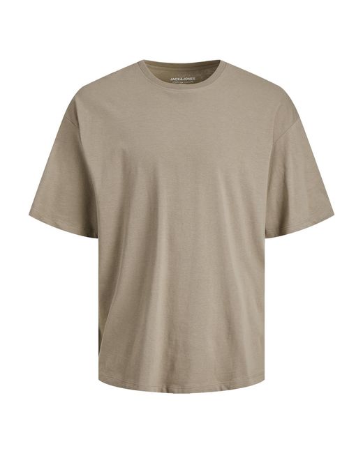 Jack & Jones Gray Plain T-Shirts From for men
