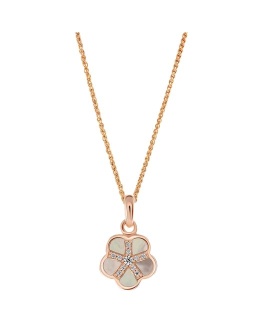 Orphelia Metallic 'Daisy' 925 Sterling Pendant With Chain