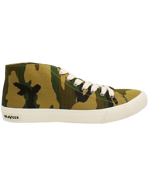 Seavees Green California Special Ripstop Plimsolls Canvas for men