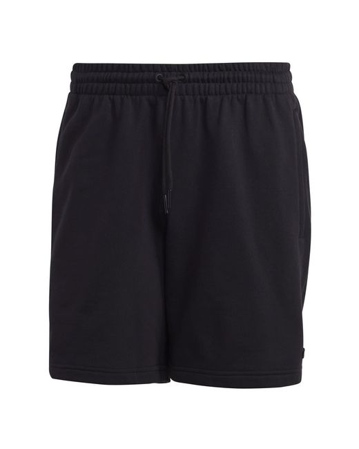 Adidas Originals Blue Essential Bermuda Sweat Shorts for men