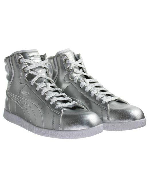 PUMA Gray First Round Trainers