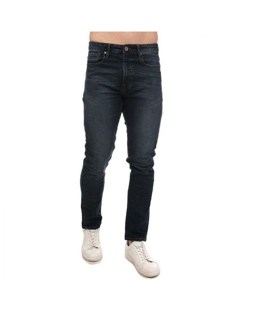 Ben Sherman Blue Mid Wash Denim Jeans for men