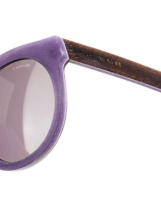 Lotus Purple Acetate Sunglasses With Oval Shape L8023
