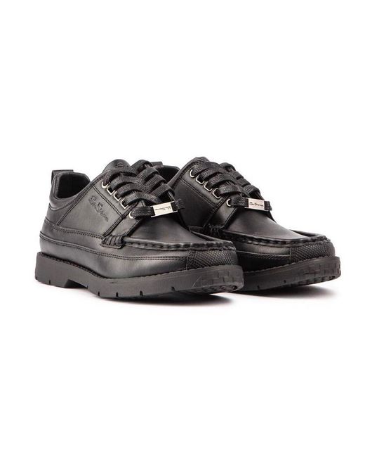 Ben Sherman Black Strum Shoes for men