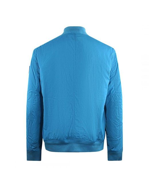 Belstaff Blue Parameter Ocean Bomber Jacket for men