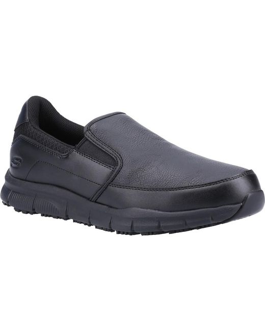 Skechers Gray Nampa Groton Occupational Safety Shoes for men