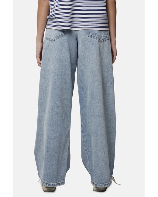 Good For Nothing Blue Baggy Fit Denim Jean With Monogram Stitching