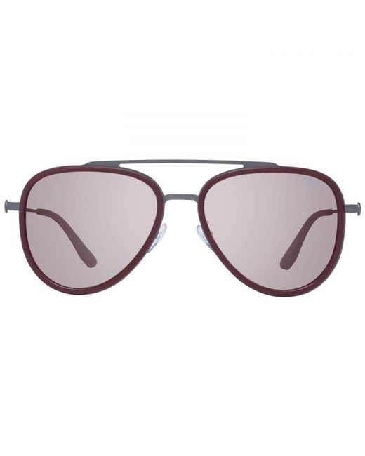 BMW Brown Mirrored Aviator Sunglasses for men