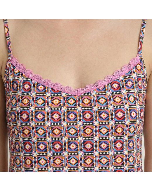 Kisses&Love Red Summer Nightgown With Thin Straps