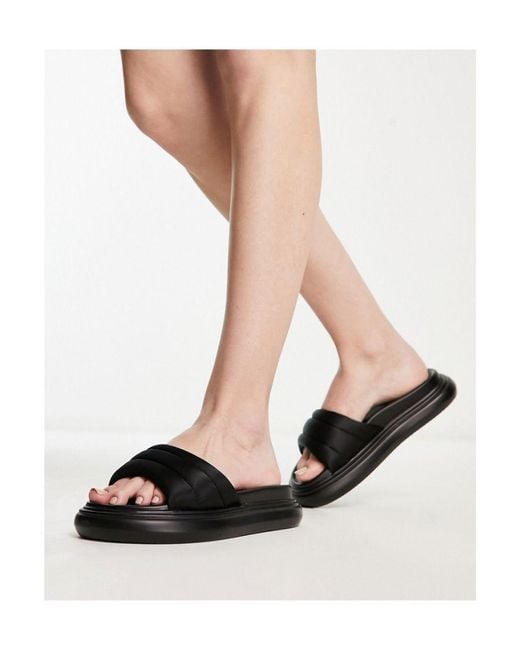 SIMMI White London Jaslynn Padded Chunky Flatform Sandals