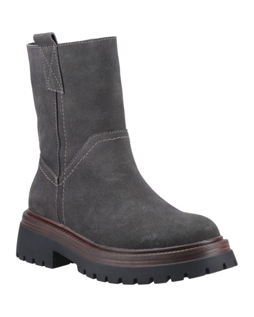 Hush Puppies Black Rebecca Suede Boots