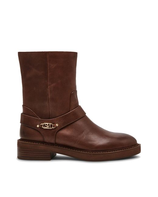 Steve Madden Brown Leather Loophole 207 Boots